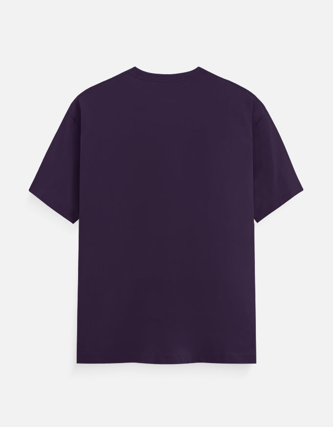 Logs Kya Kahenge developer T-shirt, purple, back view