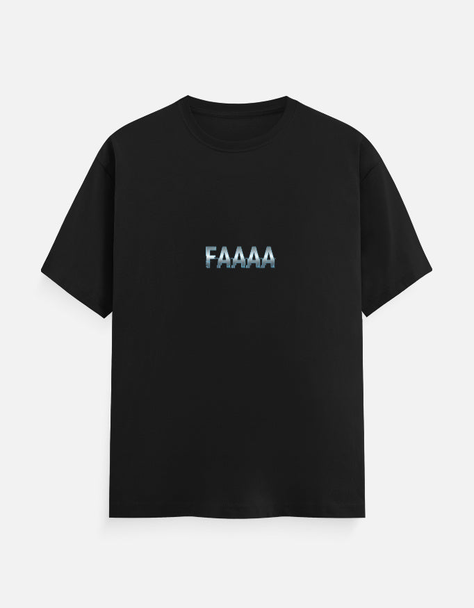 FAAAA funny meme reaction T-shirt by RelatabiliTee, black, front print