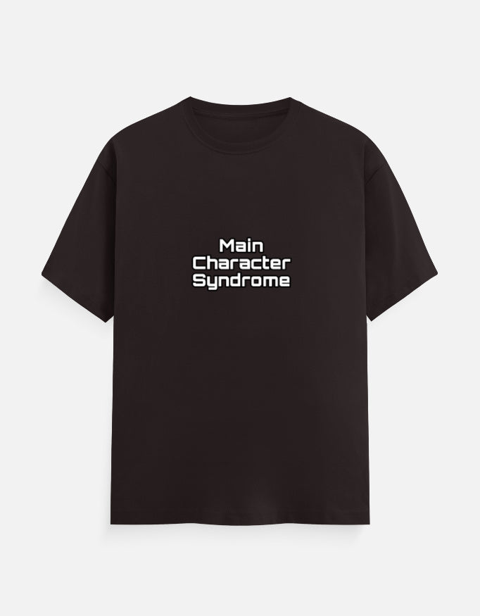 Main Character Syndrome meme T-shirt, coffee brown, front