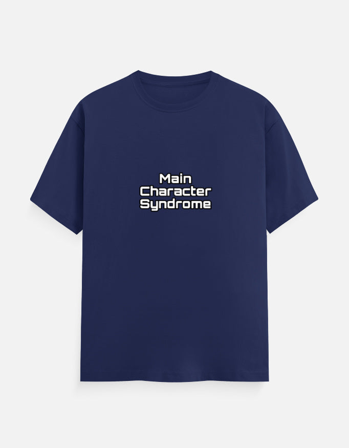 Main Character Syndrome meme T-shirt, royal blue, front