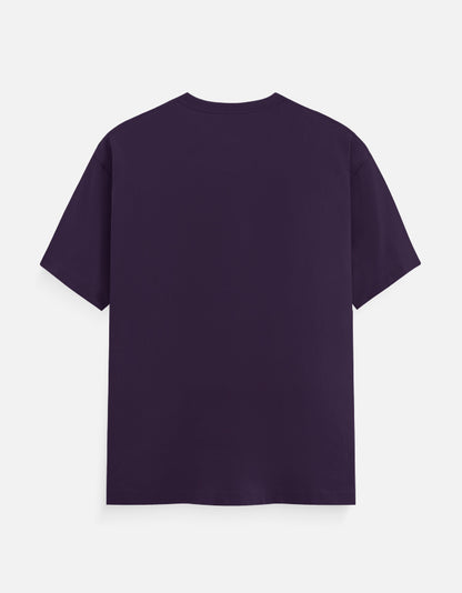 Logs Kya Kahenge developer T-shirt, purple, back view