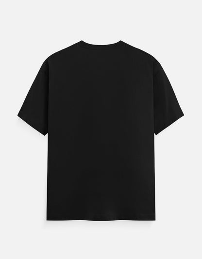 Logs Kya Kahenge developer T-shirt, black, back view