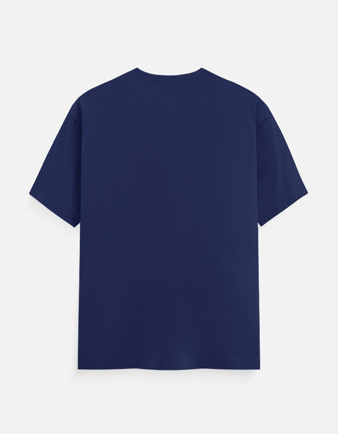 Logs Kya Kahenge developer T-shirt, royal blue, back view
